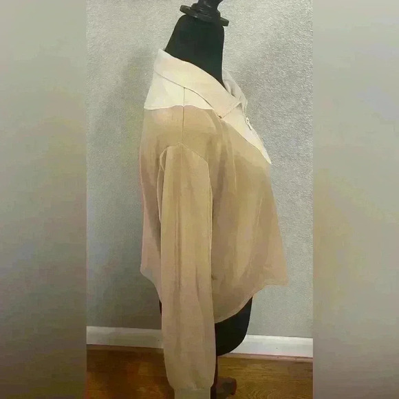 Sincerely Jules Half Zip Fleece Pullover Slightly Cropped Women’s Size Medium - Picture 4 of 5